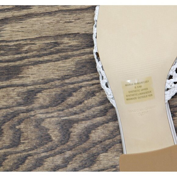 Steve Madden Womens Mania Block Heel Sandals MANI13S1 White 8M - Picture 6 of 14